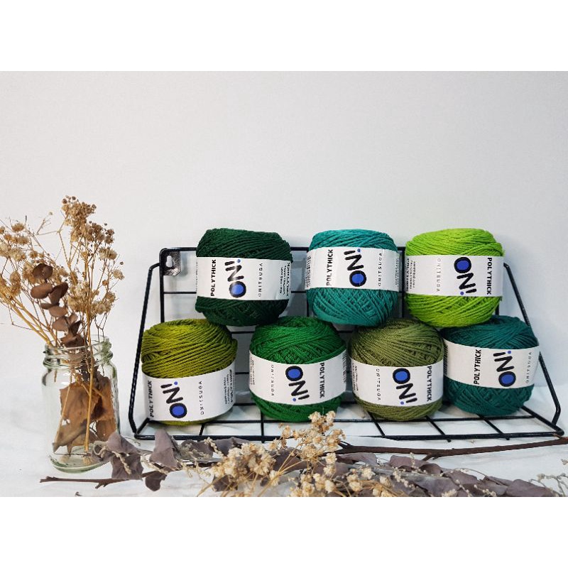 Benang Rajut Polythick / Onitsuga (Hijau)