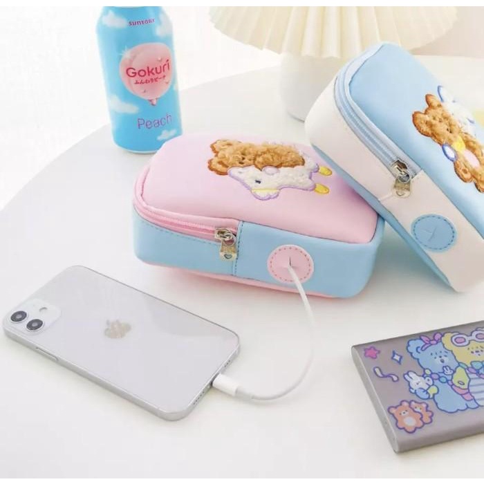 PANACHE Bentoy Milkjoy Cute Cartoon Portable Digital Storage Bag Cable