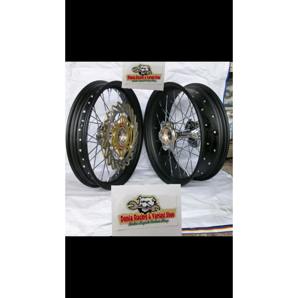 Paketan velg lebar Ninja 250 karbu   Ninja 250 fi   Ninja RR mono 250   Z250 Tromol becak depan bel