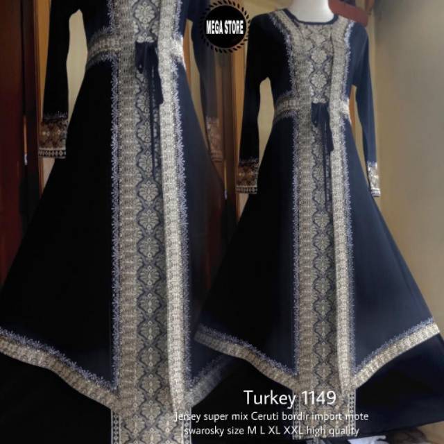 TURKEY 1149 - DRESS WANITA JERSEY SUPER IMPORT