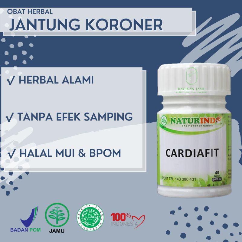 CARDIAFIT Obat Herbal Jantung Koroner Dengan Gejala Nyeri Dada Dan Berdebar Serta Sesak Nafas Obat Herbal Jantung Berdebar Obat Jantung CORONER Obat Jantung Ampuh-1