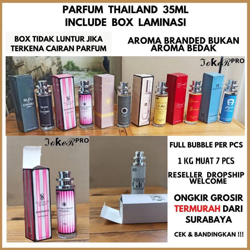 (JILID 2) PARFUM THAILAND 35ML BUDGET (BONUS DUS BRANDED KILAT)