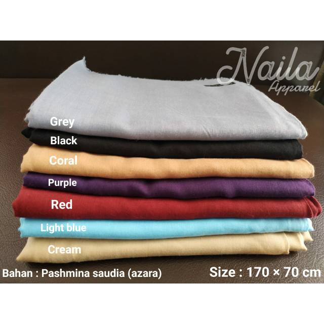 KERUDUNG HIJAB PASHMINA SAUDIA (AZARA)
