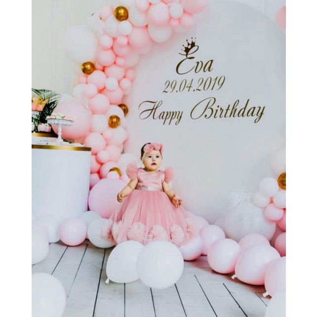 gaun vivian dress bayi neychan gaun pesta anak