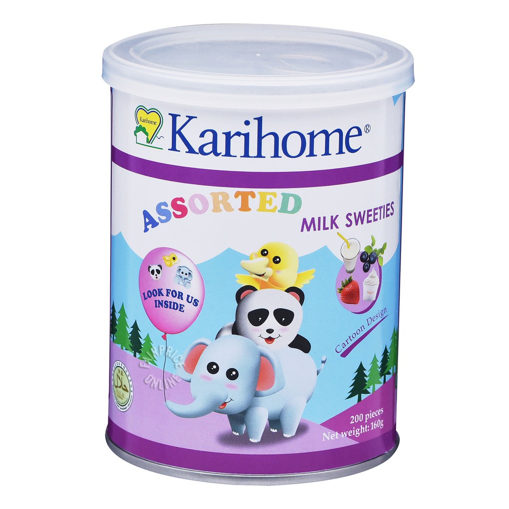 

Karihome Milk Sweeties Assorted 200pcs - Permen Susu