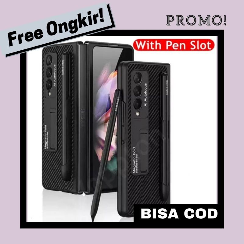 Hard Case Samsung GALAXY Z FOLD3 5G / FOLD 3 Magnetic Kickstand S Pen Holder