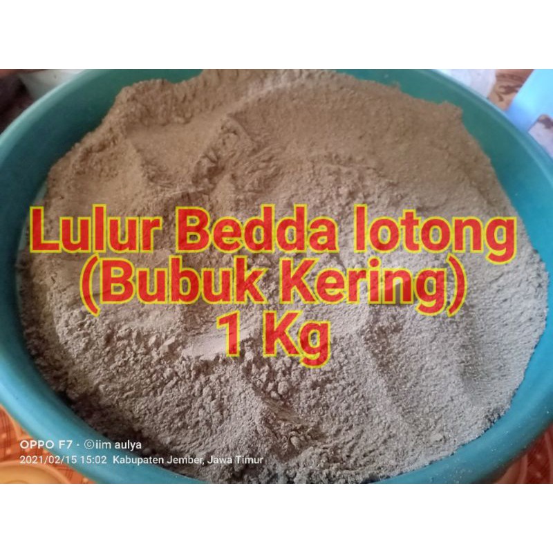 Lulur Bedda Lotong 1/2 KG bubuk kering