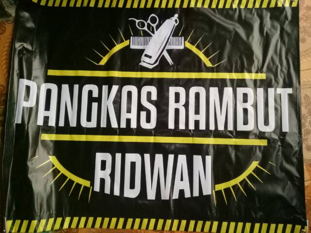Spanduk Barber Shoop Pangkas Rambut Custom Shopee Indonesia