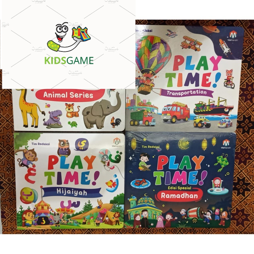 

BUKU CERITA ANAK BERGAMBAR | BUKU ANAK BALITA PLAYTIME ANIMAL TRANSPORTASI HIJAIYAH RAMADHAN BENDA DI SEKITARKU