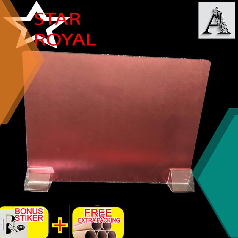 

Grosir AKRILIK PENGHALANG MEJA / WARNA ( 60 X 60 CM ) 2MM - Hitam