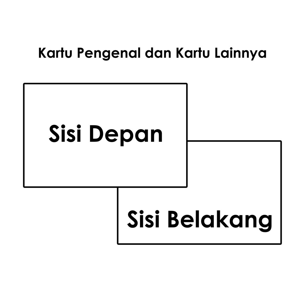 

Cetak Kartu Desain Siap Cetak Tanpa Edit Bahan PVC 1 Sisi dan 2 Sisi