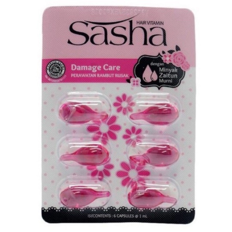 Sasha Hair Vitamin Rambut isi 6