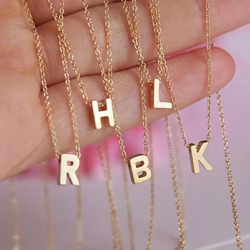 Kalung Nagita Huruf A sampai Z / Kalung Titanium Inisial Nama
