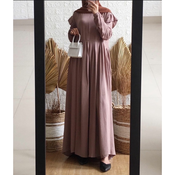 G-G GREGANA DRESS GAMIS RAYON CRINCLE AIRFOW