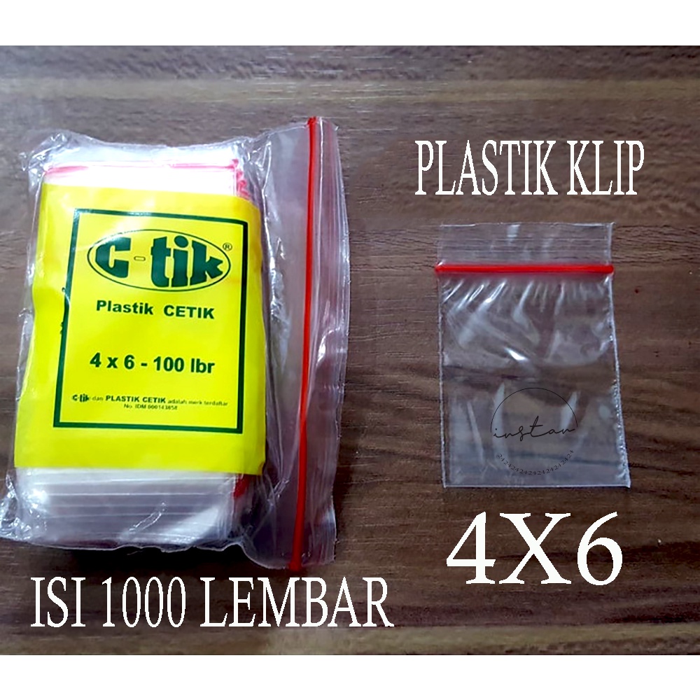 Jual Plastik Klip 4x6 Cm Termurah Isi 100 Lembar Shopee Indonesia