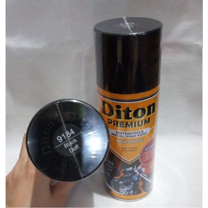 Pilok Pilox DITON Premium Warna BLACK DOFF / HITAM DOP / MATTE BLACK (9184) 400cc / 400ml