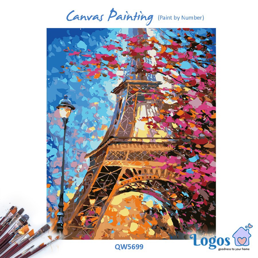 

Canvas Painting Paint by Number Kit Lukisan Kanvas DIY Kanvas Art Kraf