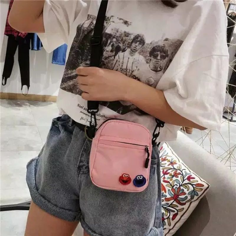 Tas Selempang Pria Wanita SlingBag Mini Kanvas Murah