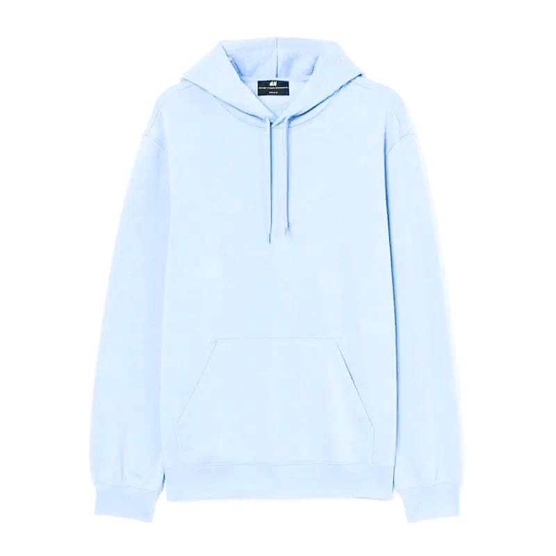 HOODIE H&M / SWEATER HOODIE BASIC HNM / SWEATER HOODIE H&M POLOS PRIA WANITA UNISEX / JAKET H&M-Baby Blue