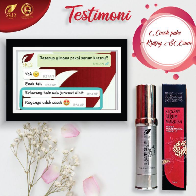 SERUM KULIT KERING / KRASNY SERUM SR12 ANTIOKSIDAN / SERUM VITAMIN C / SERUM MARKISA MEMBANTU REGENERASI SEL KULIT saudagarsr12