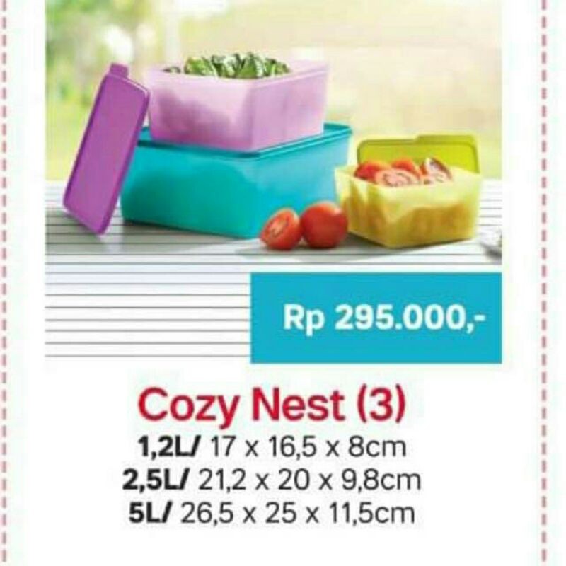 Cozy Nest Tupperware || Cozy Nest wadah serbaguna