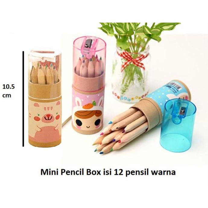 

pensil warna 12 set dengan serutan manis peralatan sekolah anak sry77