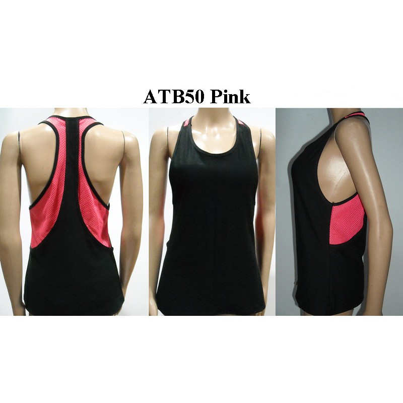 Tanktop Senam Zumba Yoga Dance 3 lapis kombinasi jala kode ATb50