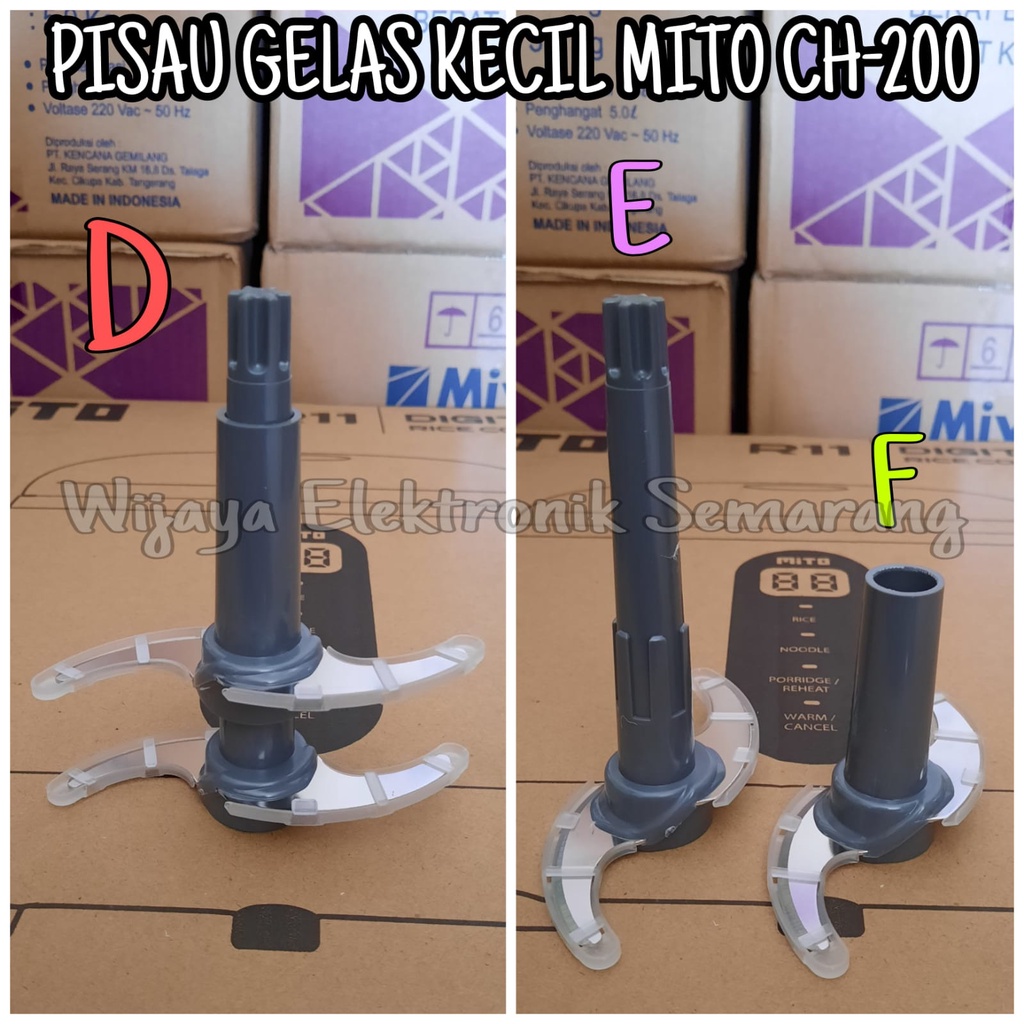 SPAREPART PISAU SET + PELINDUNG PISAU CHOPPER MITO MITOCHIBA CH100 CH200 CH 100 200 ORIGINAL