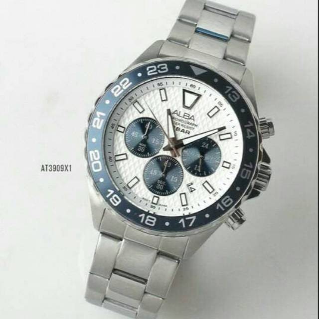 Jam Tangan Alba AT3909 AT3909X1 Original Bergaransi Resmi 1 Tahun