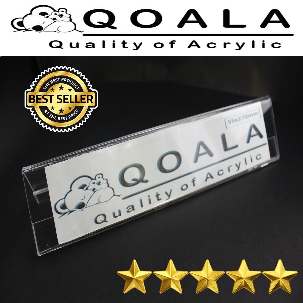 

TEMPAT NAMA SEGITIGA AKRILIK ACRYLIC HOLDER