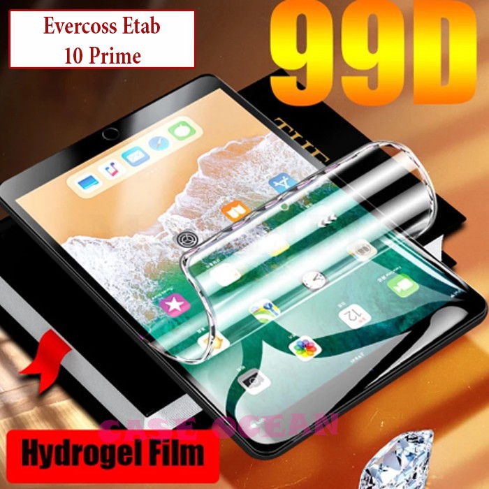 Evercoss Etab 10 Prime Anti Gores Antigores Hydro Gel Hydrogel Screen Guard Clear Bening