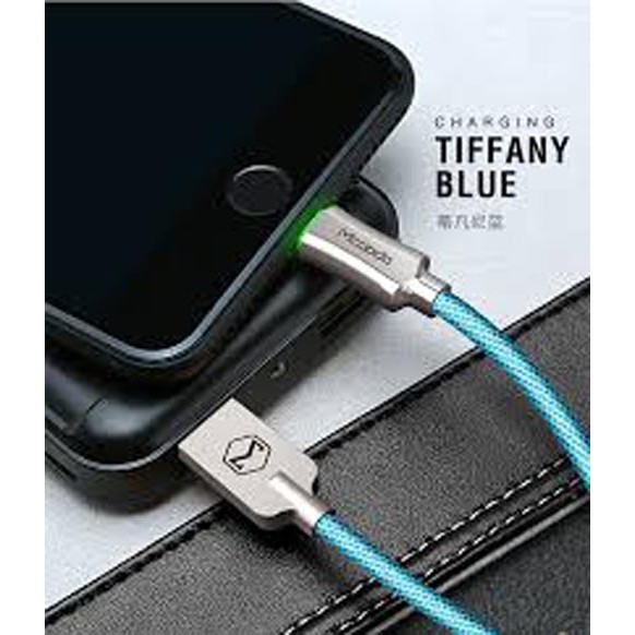 Kabel Lightning McDodo Auto Disconnect Lightning Data Cable 1.2 M [CA-390] - Tiffany Blue