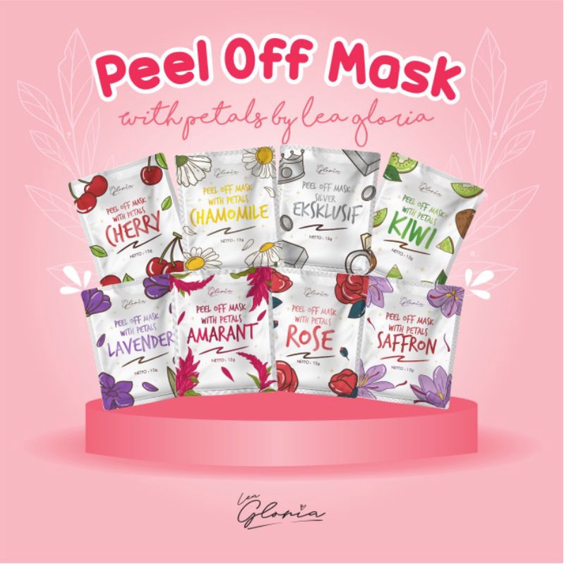 (BPOM) Peel off mask petals by lea gloria