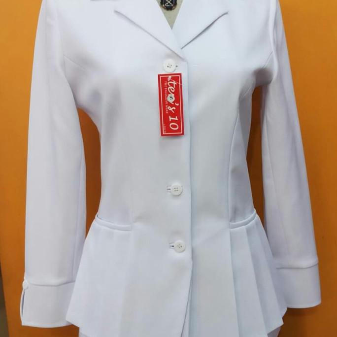 blazer kerja kantor putih asn kemeja putih baju putih pns seragam guru