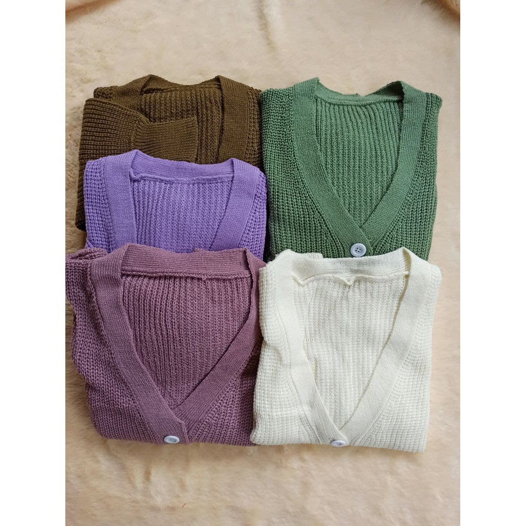 Venya Cardigan Rajut Wanita Oversize Rajut Tebal