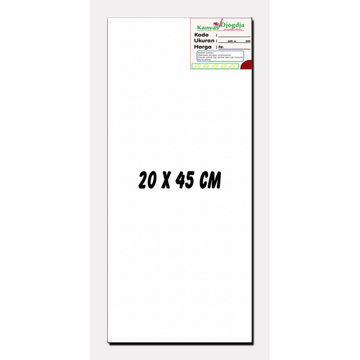 

Kanvas span standar ukuran 20 cm x 45 cm