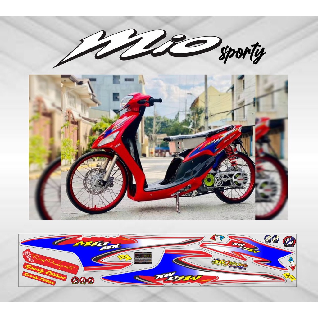 STRIPING STICKER VARIASI LIS BODI MOTOR MIO MX