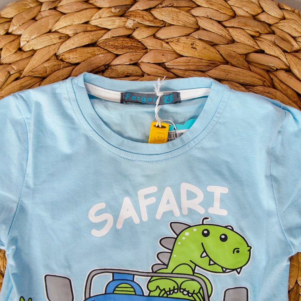 FERGORI Kaos Anak Tangan Pendek Karakter Safari K1117