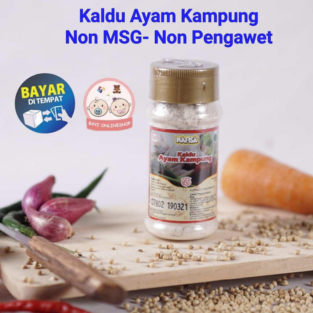 Kaldu AYAM KAMPUNG SAPI JAMUR Nafisa Bayi  MPASI NON MSG 80gr