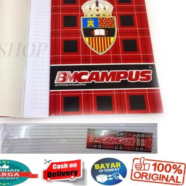 

✹ 1 PACK ISI 10 PCS BUKU TULIS BM CAMPUS 36 LEMBAR UKURAN BOXY ℮