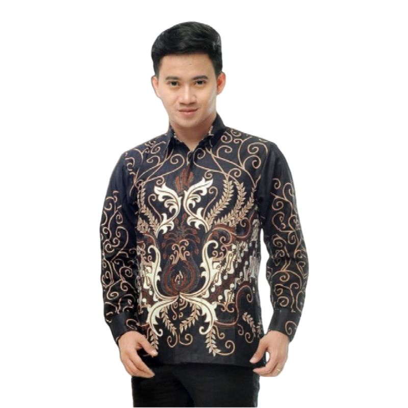 Kemeja batik pria lengan panjang reguler | Batik pria lengan panjang premium