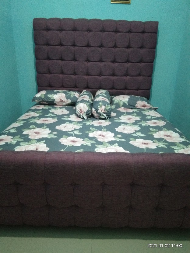 Set Sprei Katun Lokal Motif Terbaru Katun Esra Hanna Pink