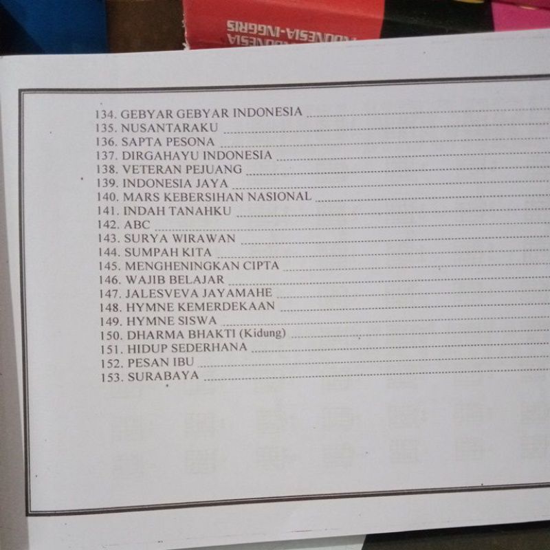 Buku Kumpulan Lengkap Lagu Wajib Indonesia (21×15cm)