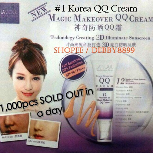 La’Soul Magic Makeover QQ Cream by SNE – 40g – SPF50/PA+++ (Korea)