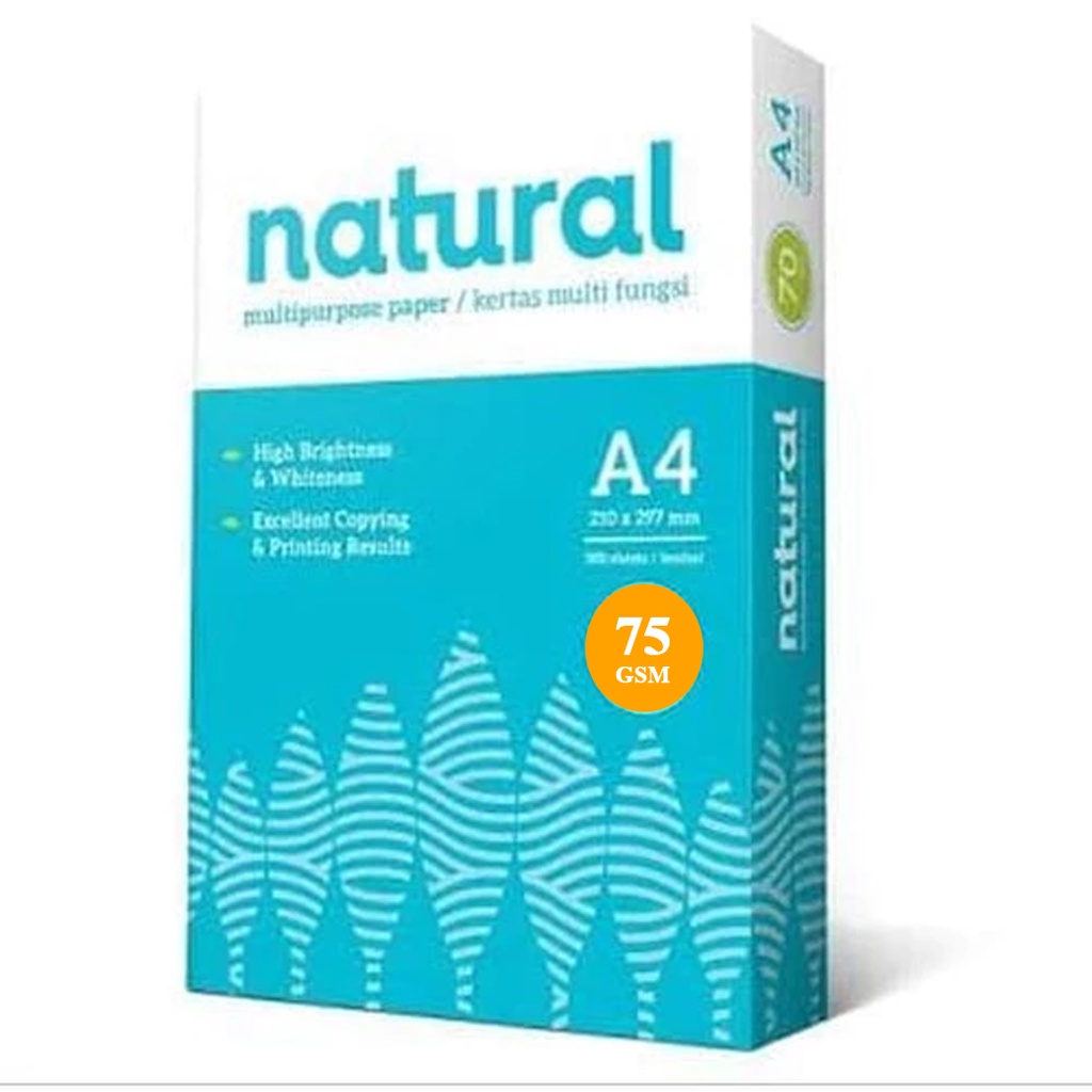 

NATURAL PAPER A4 75 GRAM KUARTO
