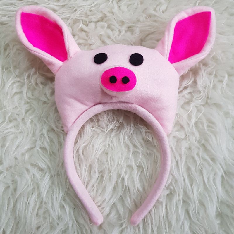 Bando Karakter Hewan Piglet Babi Pig Bando Babi Kostum Piglet Piggy