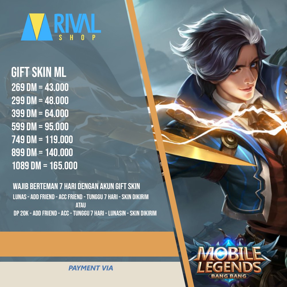 Skin Mobile Legends Murah | SKIN BUKAN DIAMOND - 