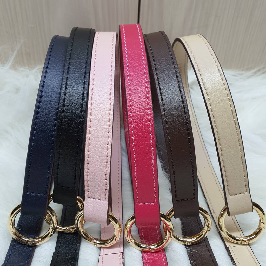 bagstrap short slim 1.7 cm leather tali tas pendek strap tas annie panjang 52 cm