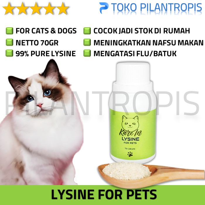 KAREIN LYSINE VITAMIN KUCING PENAMBAH NAFSU MAKAN KUCING ANJING SUPLEMEN OBAT PENGGEMUK KUCING MURAH