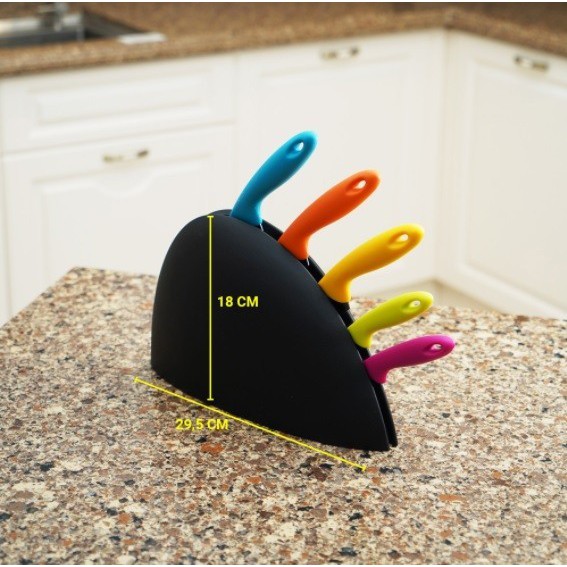 KNIFE BLOCK SET 5 PCS / KRICHEF PISAU DAPUR / KRIS CHEF ORIGINAL
